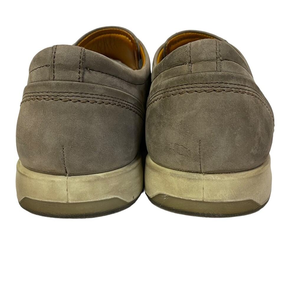 Ecco Men's Aurora Gray Leather Suede Oxford Dress Work Shoes EU 41 US 7-7.5 - Picture 7 of 12